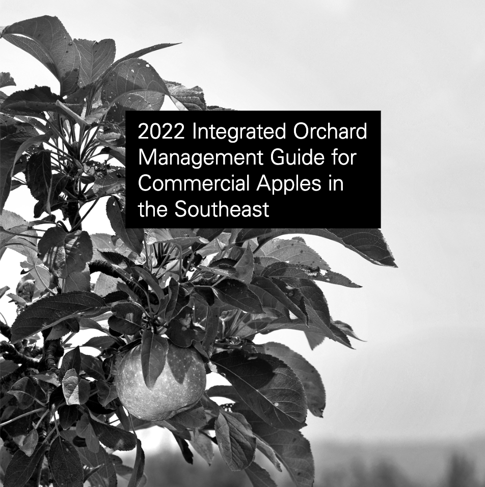 First page of the 2022 integrated orchard management guide for commercial apples in the southeast
