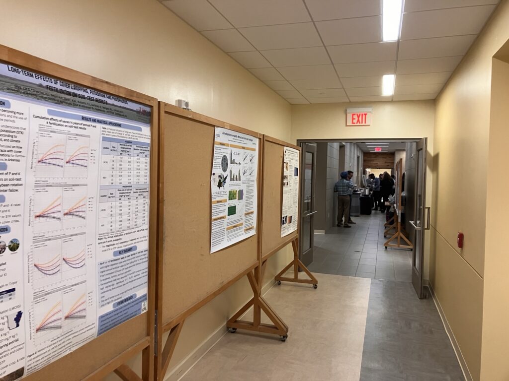 Posters in hall way